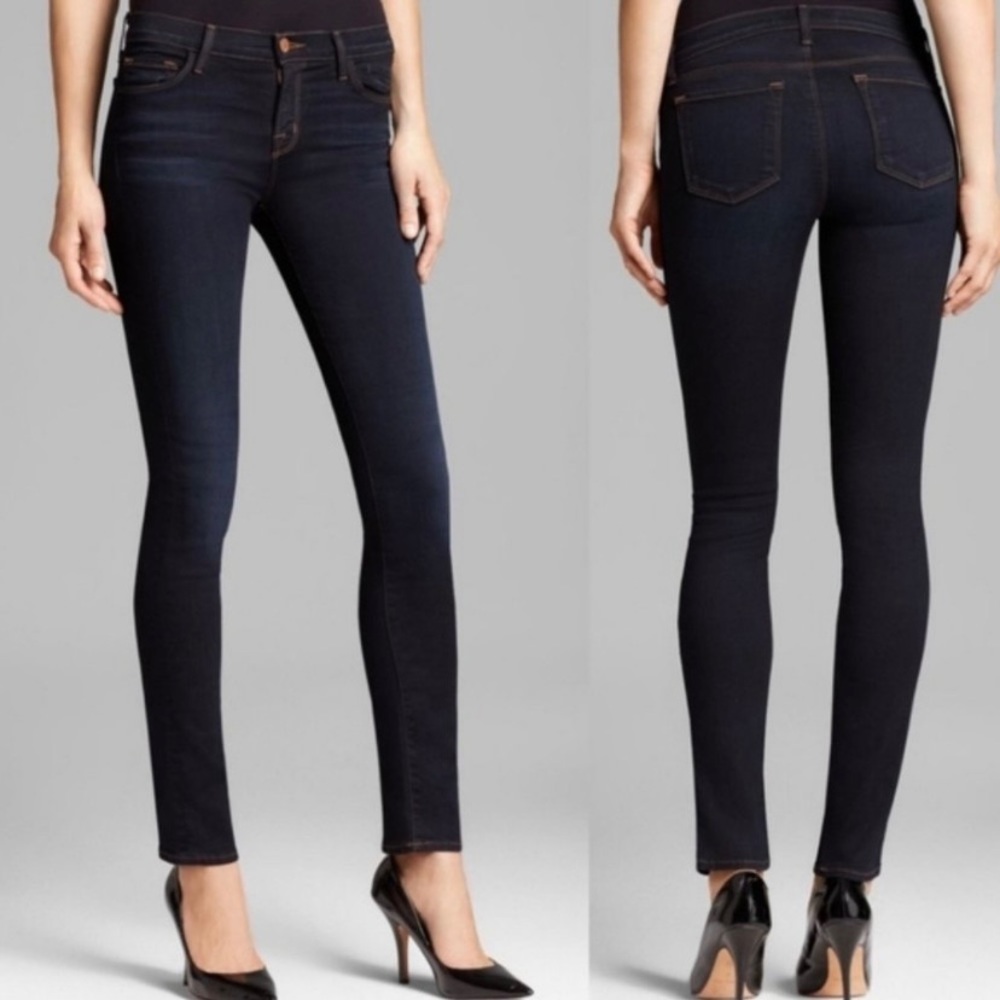 J Brand atlantis 8112 dark mid rail skinny jeans